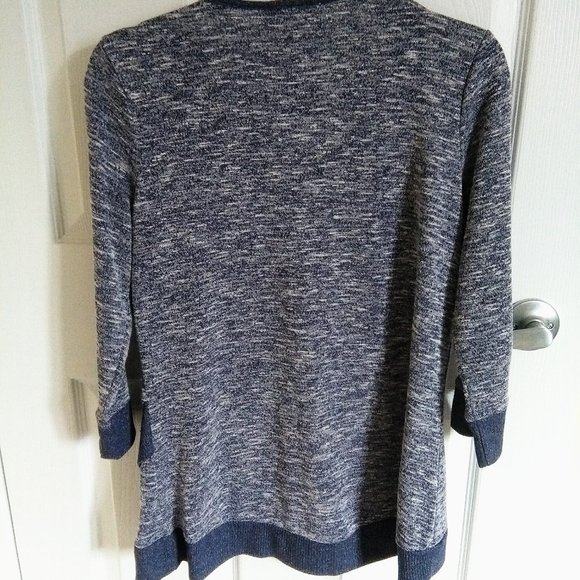 Ricki's Blue High Low Hem wrap Knit Top - Picture 4 of 6
